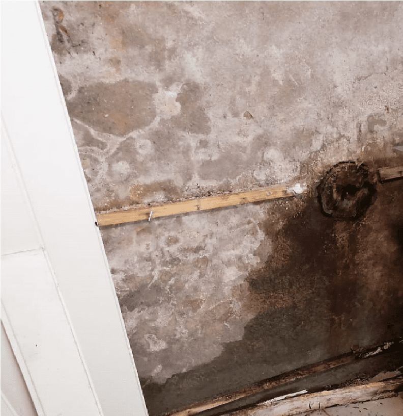 remontées capillaires dans un mur