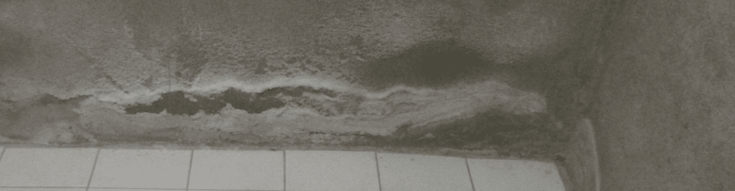 Les remontées capillaires engendrent du salpêtre sur le mur