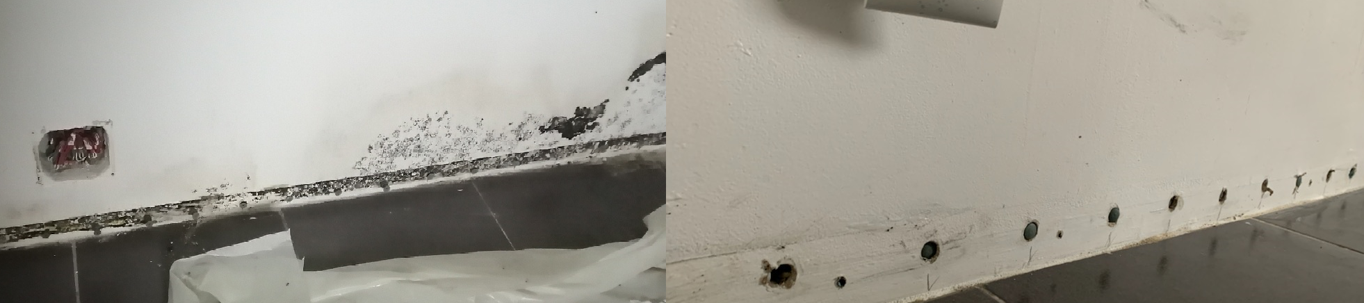 travaux salpêtre travaux suite à des remontées capillaires et du salpêtre sur un mur